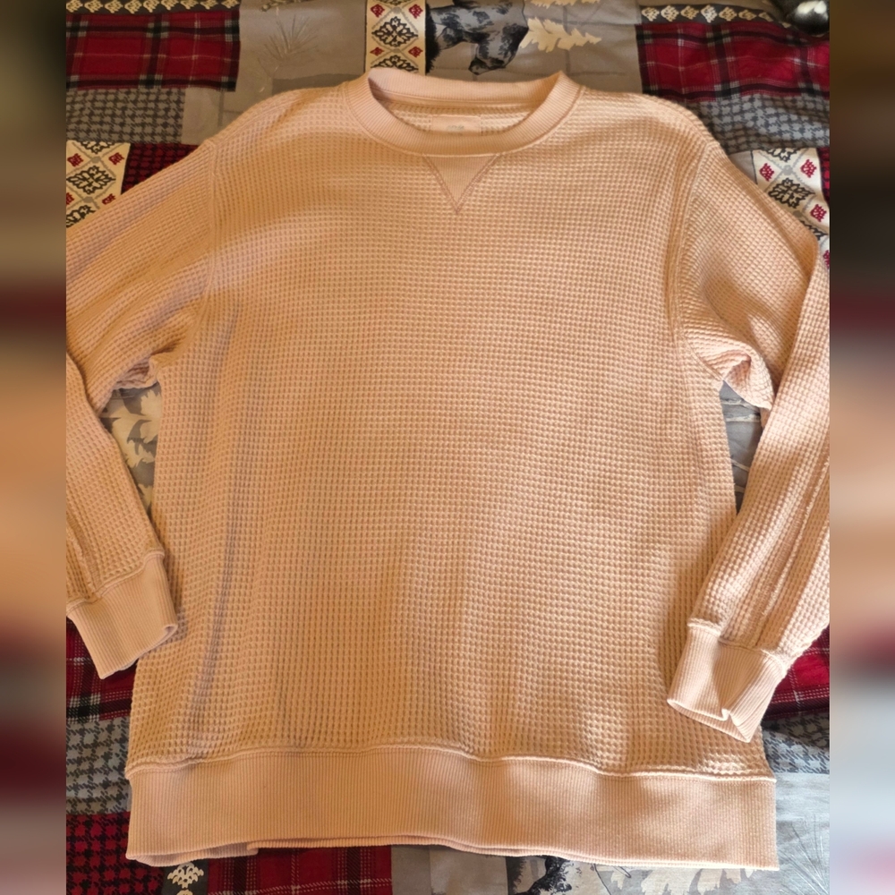 Aerie Women's Light Pink Crewneck Sweater